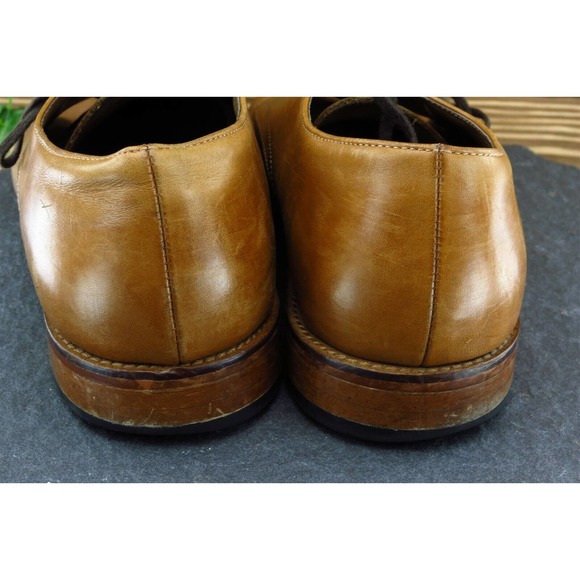 Gordon Rush Shoes Sz 11 M Almond Toe Brown Derby Oxfords Leather Men - Picture 5 of 8